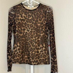 Edited Leopard Print Long Sleeve Top